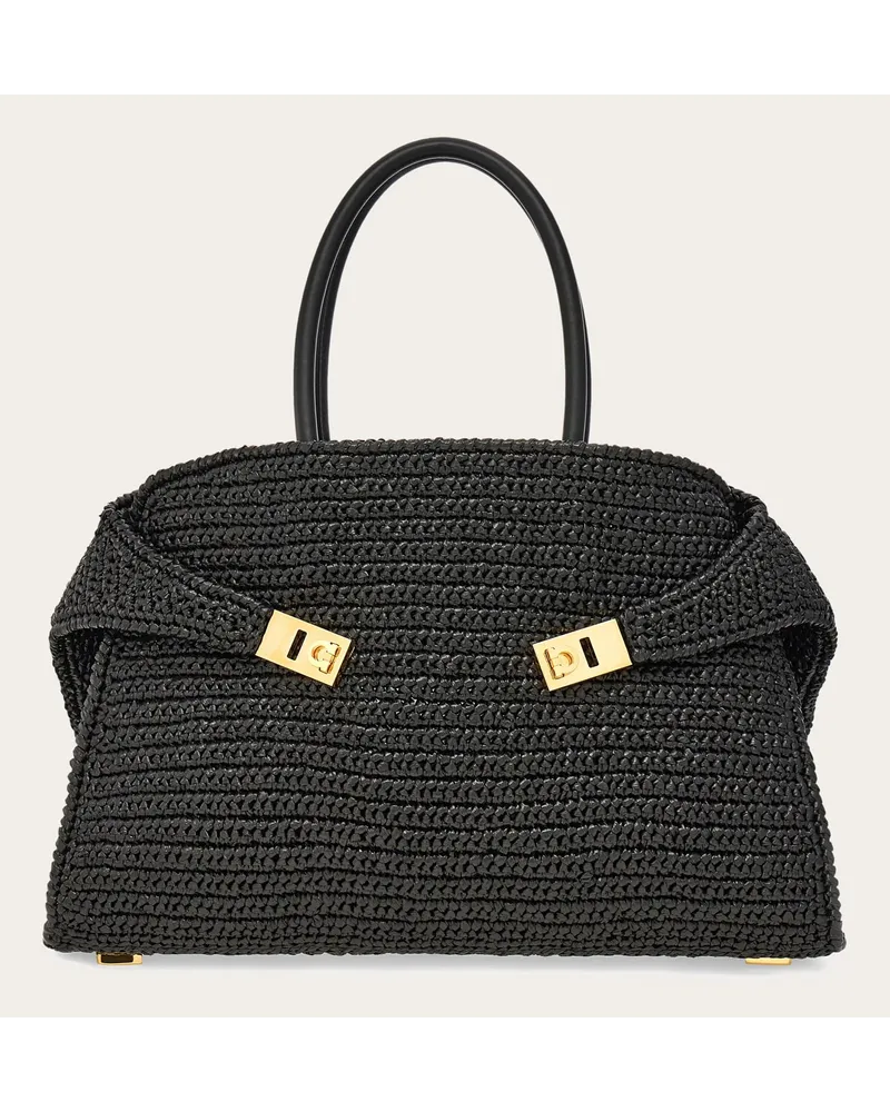 Ferragamo Donna Borsa a mano Hug (L) Nero Nero