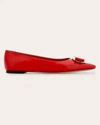 Ferragamo Donna Ballerina new Vara plate Rosso Rosso