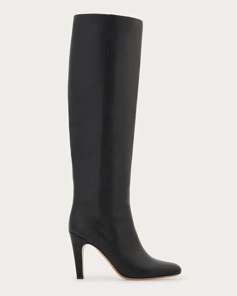 Ferragamo Donna Stivale con tacco Nero Nero