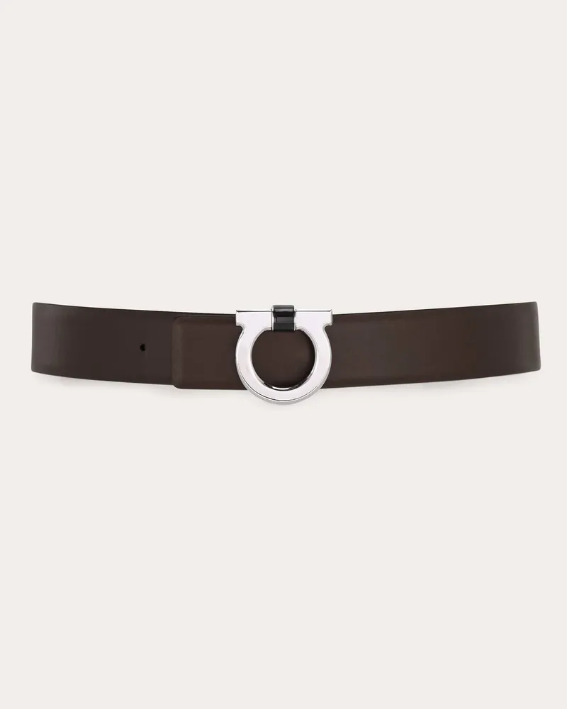 Ferragamo Uomo Cintura reversibile Gancini Marrone Marrone