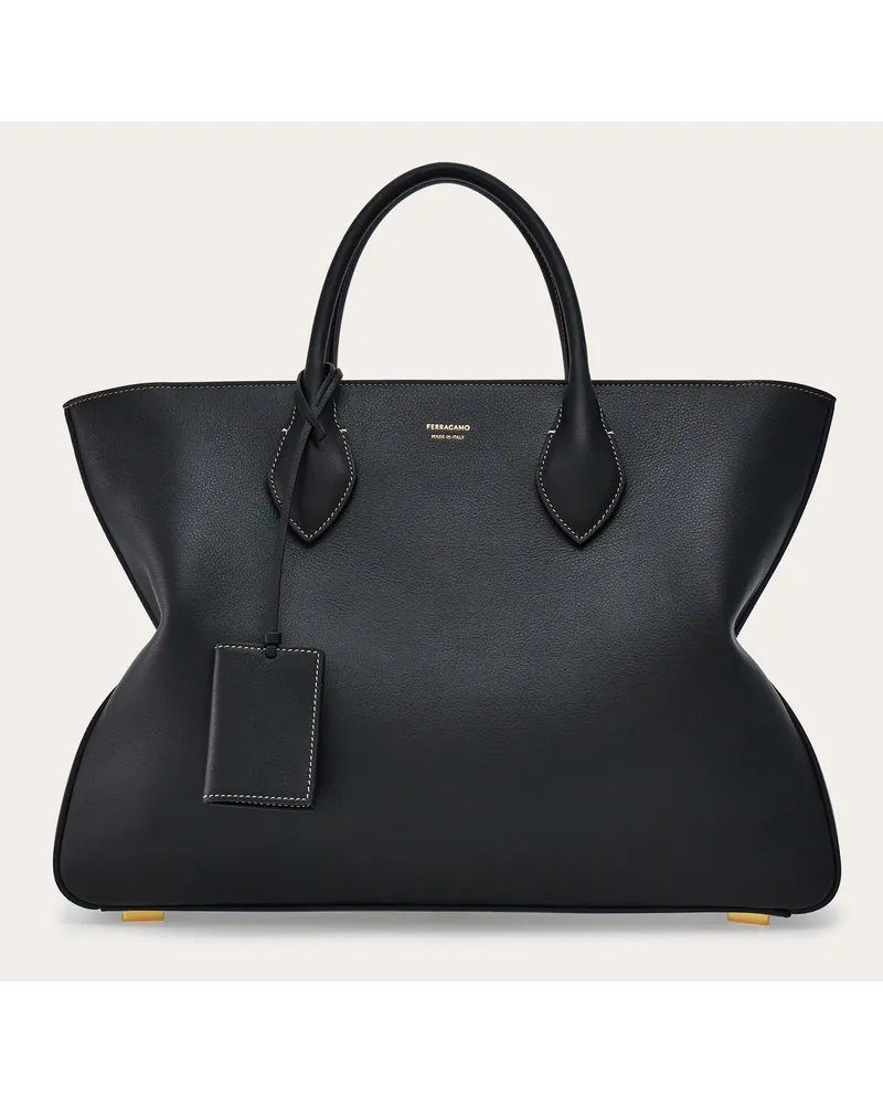 Ferragamo Uomo Tote bag star-shaped (L) Nero Nero
