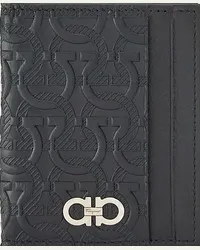 Ferragamo Uomo Porta carte di credito Gancini Nero Nero