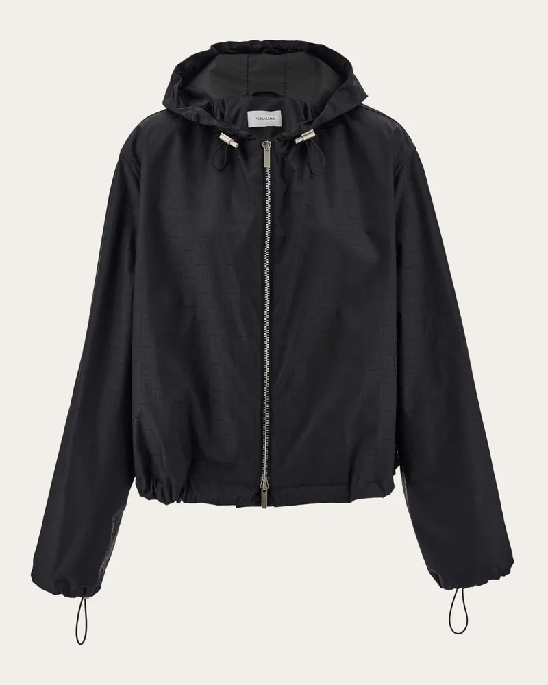 Ferragamo Donna Giacca a vento Ferragamo Monogram Nero Nero