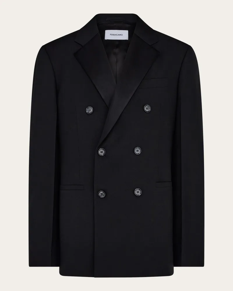 Ferragamo Uomo Blazer doppiopetto Nero Nero