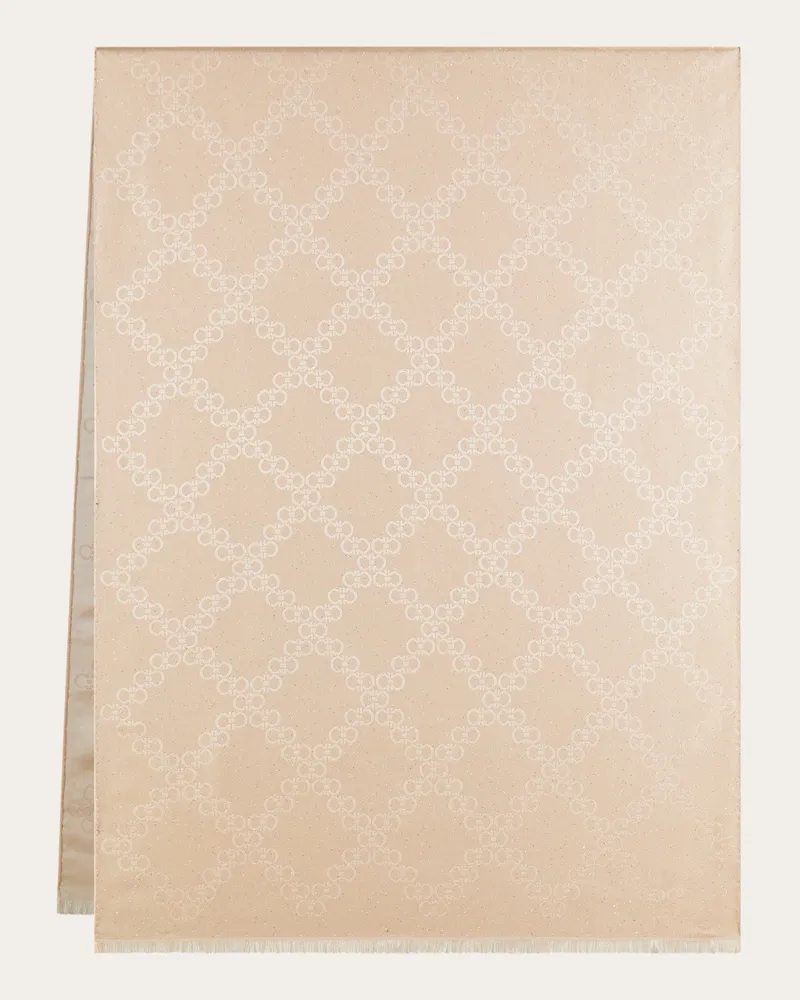 Ferragamo Donna Stola Gancini jacquard Rosa Rosa