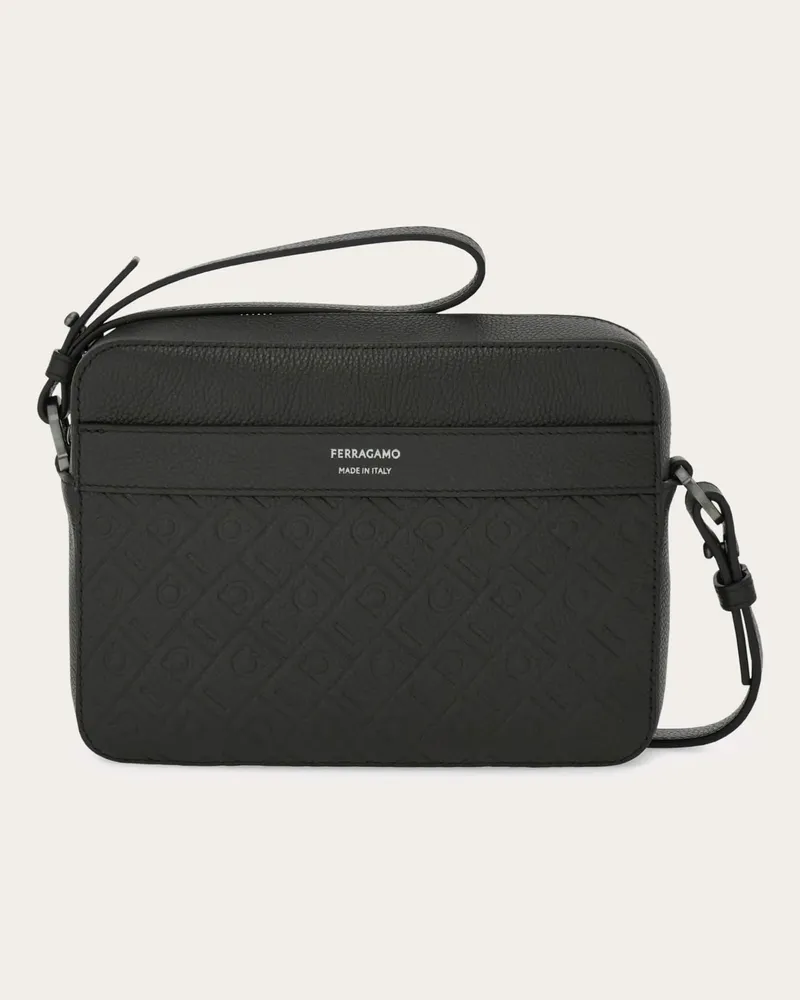 Ferragamo Uomo Borsa a tracolla Ferragamo Monogram Nero Nero