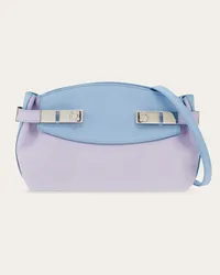 Ferragamo Donna Borsa a tracolla Hug bicolore Viola Viola