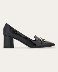 Ferragamo Donna Décolleté ornamento Gancini Nero Nero