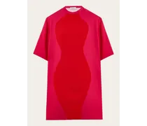 Ferragamo Donna Abito a T-shirt con stampa Hourglass Rosa Rosa