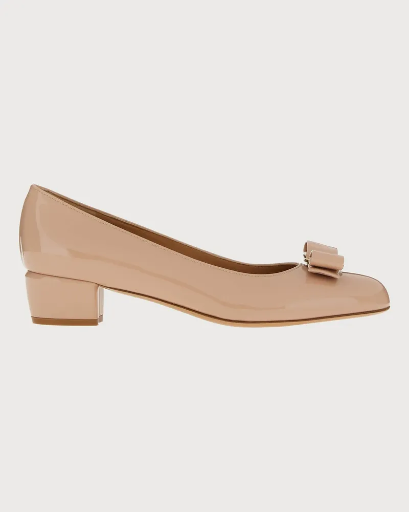 Ferragamo Donna Décolleté Vara Beige Beige