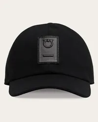 Ferragamo Uomo Cappellino Gancini Nero Nero