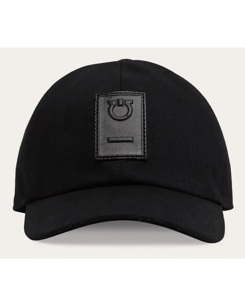 Ferragamo Uomo Cappellino Gancini Nero Nero