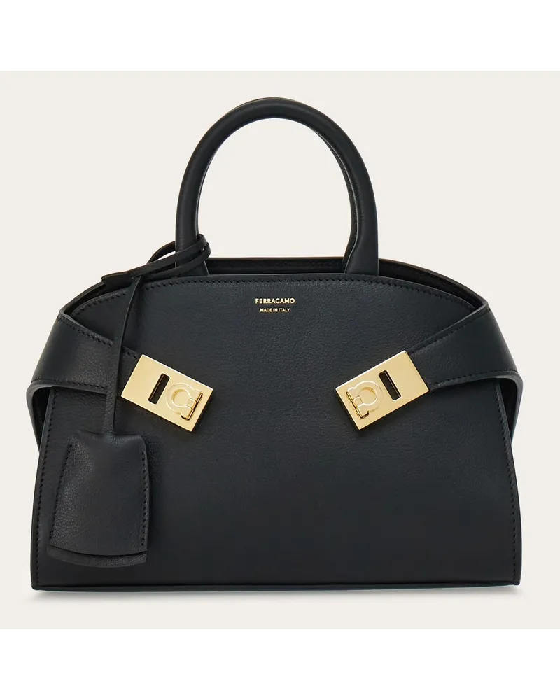 Ferragamo Donna Borsa a mano Hug (XS) Nero Nero