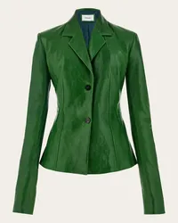 Ferragamo Donna Blazer in nappa Verde Verde