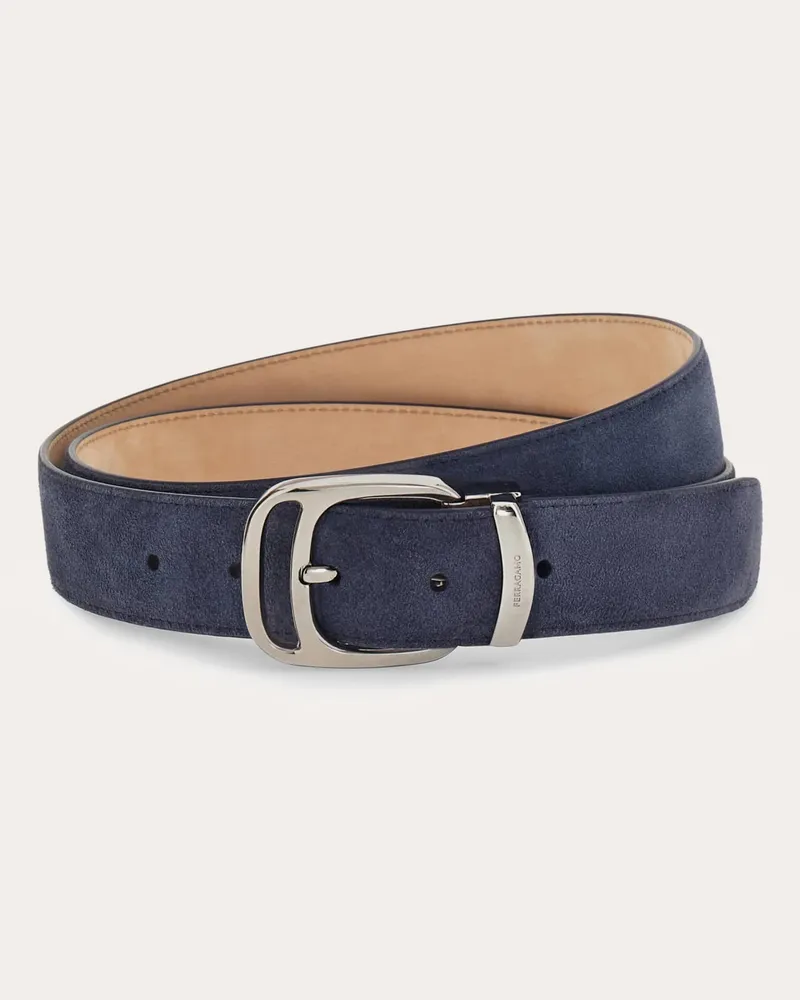 Ferragamo Uomo Cintura regolabile Blu Blu