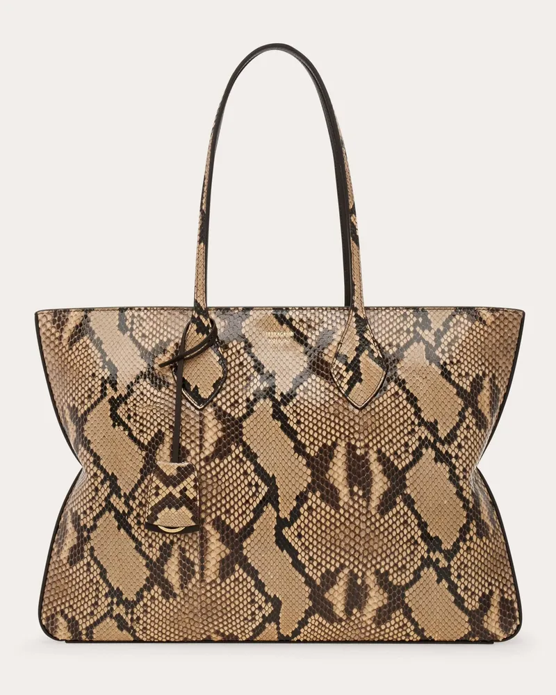 Ferragamo Donna Tote bag star-shaped (L) Beige Beige