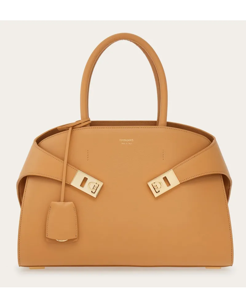Ferragamo Donna Borsa a mano Hug (M) Beige Beige