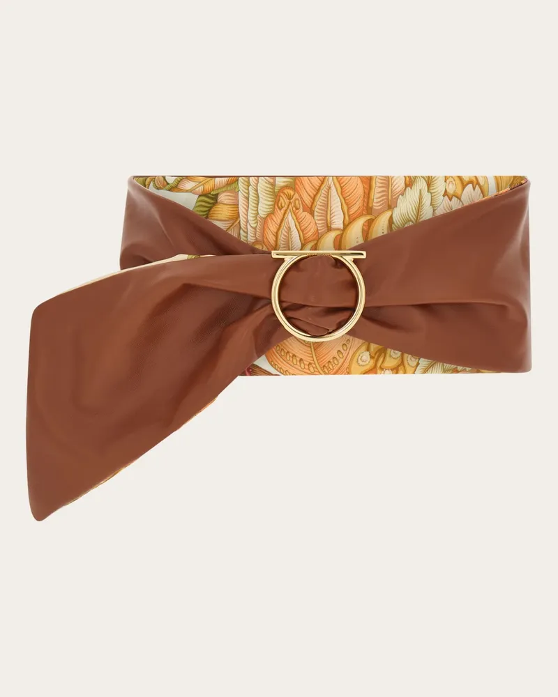 Ferragamo Donna Cintura regolabile a fascia Multicolore Multicolore