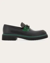 Ferragamo Uomo Mocassino ornamento Gancini Nero Nero