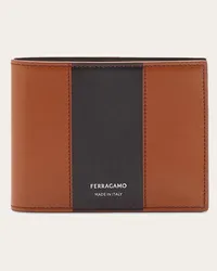 Ferragamo Uomo Portafoglio bicolor Marrone Marrone