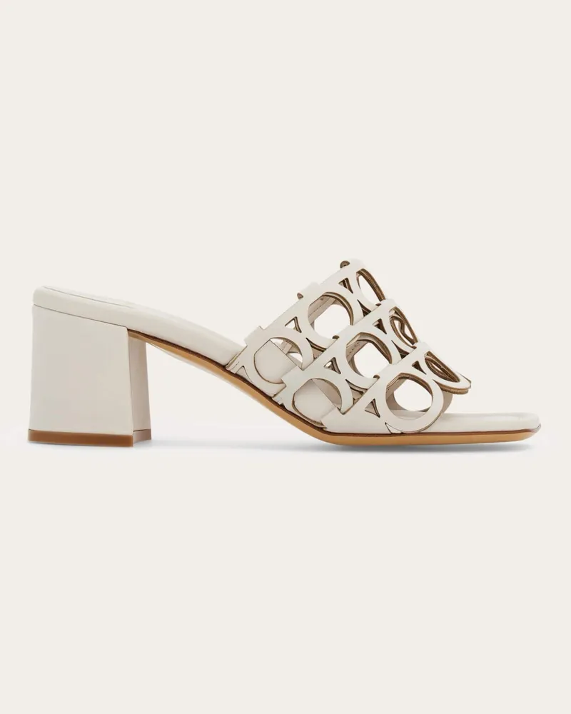 Ferragamo Donna Sandalo Gancini Grigio Grigio