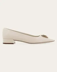 Ferragamo Donna Décolleté new Vara plate Bianco Bianco