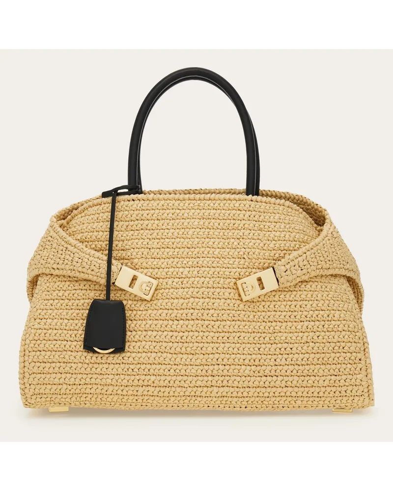 Ferragamo Donna Borsa a mano Hug (L) Beige Beige