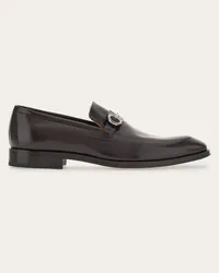 Ferragamo Uomo Mocassino ornamento Gancini Marrone Marrone