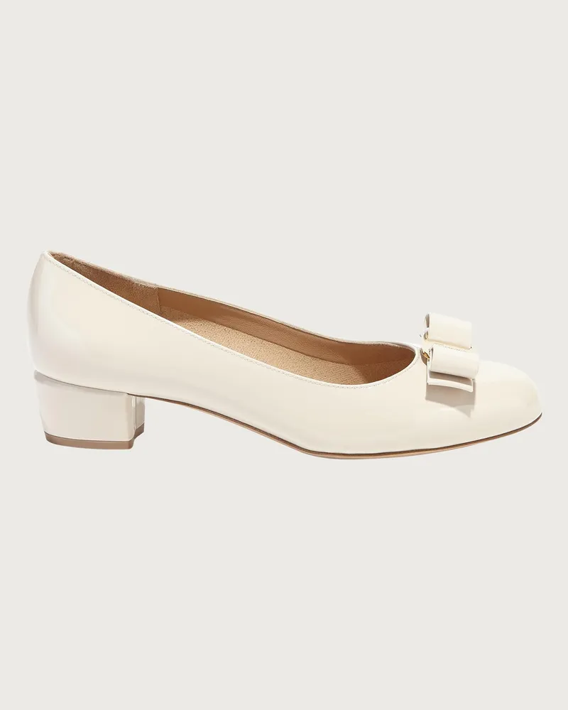 Ferragamo Donna Décolleté Vara Bianco Bianco