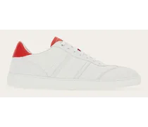 Uomo Sneaker bassa con firma Rosso
