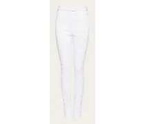 Donna Pantalone in nylon trapuntato Bianco