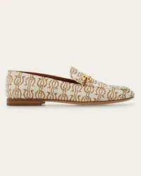 Ferragamo Donna Mocassino ornamento Gancini Beige Beige