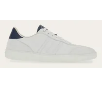 Uomo Sneaker bassa con firma Bianco