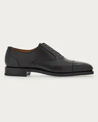 Ferragamo Uomo Oxford Tramezza con toe cap Nero Nero