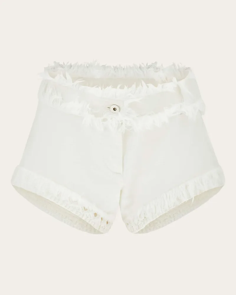 Ferragamo Donna Shorts 5 tasche Bianco Bianco