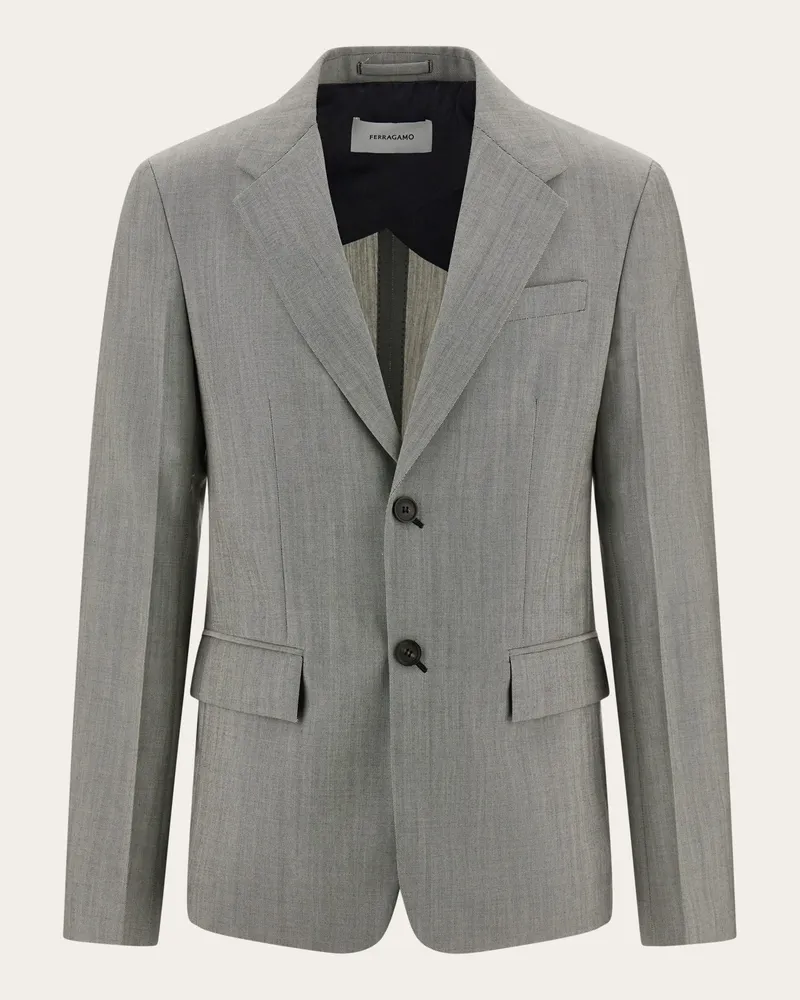 Ferragamo Uomo Blazer monopetto Grigio Grigio