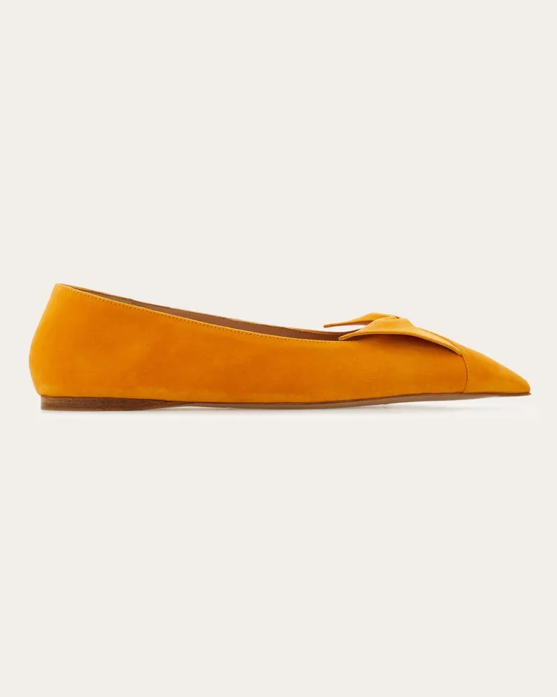 Ferragamo Donna Ballerina con fiocco soft Giallo Giallo
