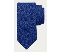 Uomo Cravatta in seta stampa Tondo Blu
