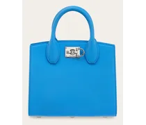 Donna Ferragamo Studio Box bag (S) Blu