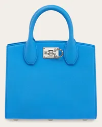 Ferragamo Donna Ferragamo Studio Box bag (S) Blu Blu