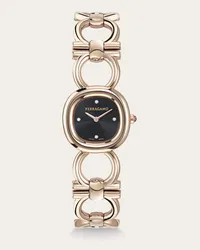 Ferragamo Donna Orologio Double Gancini Nero Nero