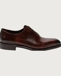 Ferragamo Uomo Oxford Tramezza Marrone Marrone