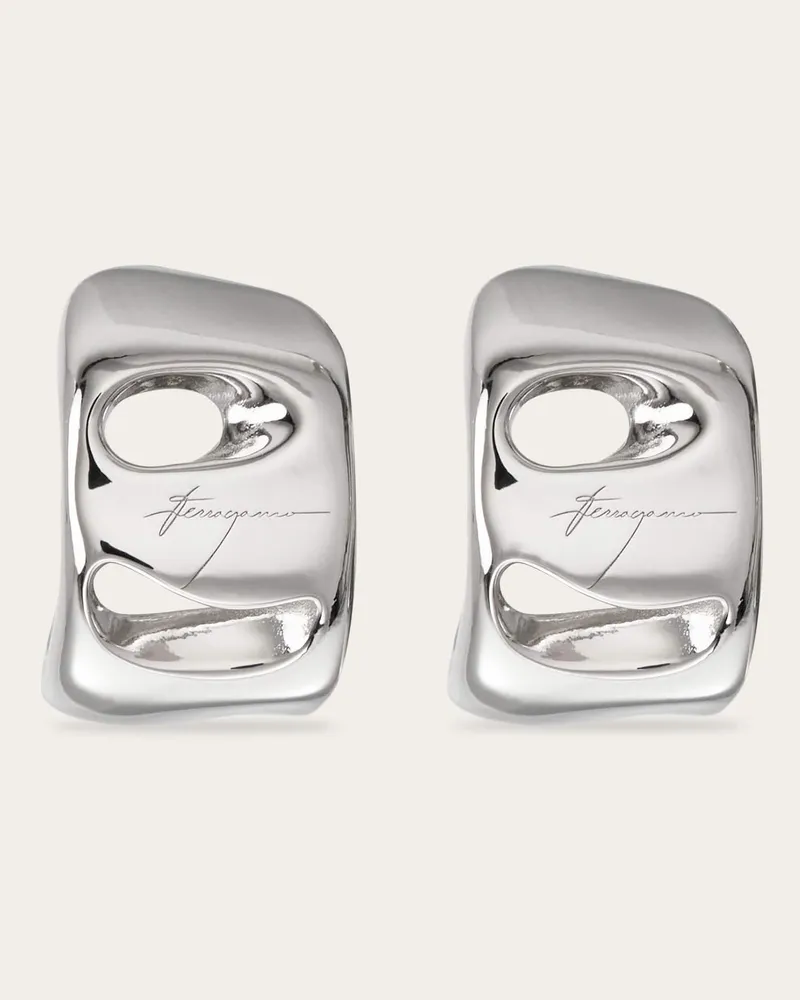 Ferragamo Donna Orecchini Vara Argento Argento