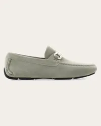 Ferragamo Uomo Driver ornamento Gancini Grigio Grigio