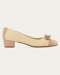 Ferragamo Donna Décolleté Vara Beige Beige