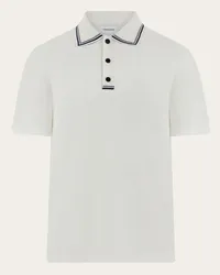 Ferragamo Uomo Polo manica corta Bianco Bianco