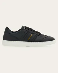 Ferragamo Donna Sneaker bassa con firma Nero Nero