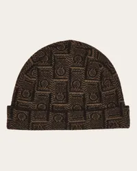 Ferragamo Uomo Beanie Ferragamo monogram Marrone Marrone