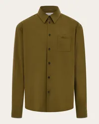 Ferragamo Uomo Camicia a manica lunga Verde Verde