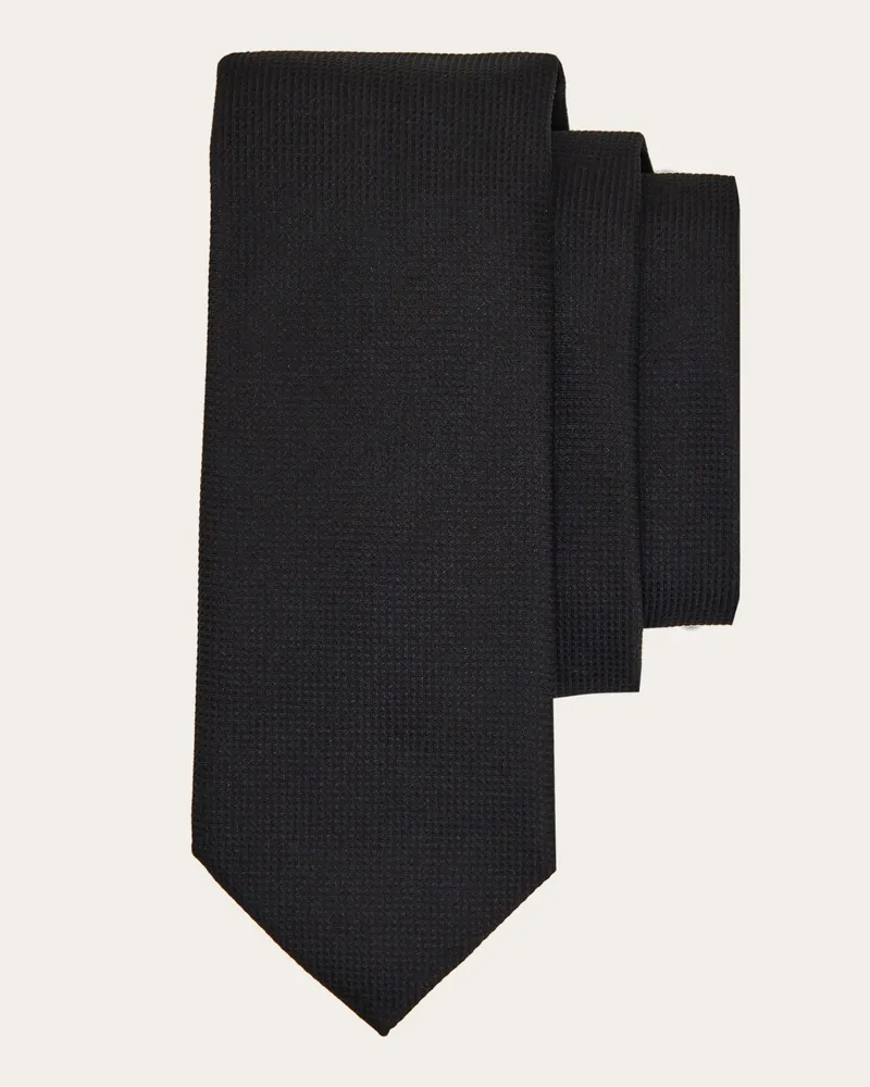 Ferragamo Uomo Cravatta jacquard Nero Nero